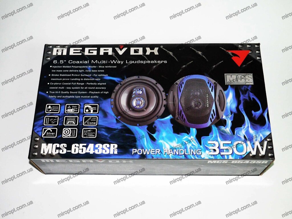 MEGAVOX MCS-6543SR (350W) трьохсмугові від компанії АВТОСТИЛЬ - фото 1