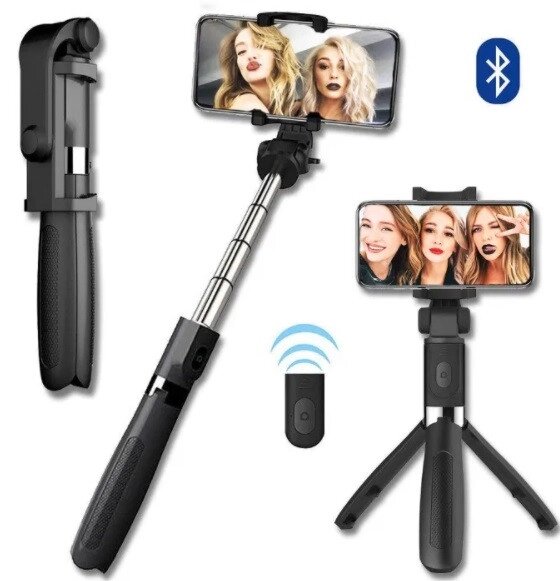 Монопод трипод штатив з пультом Bluetooth Selfie Stick L01 від компанії АВТОСТИЛЬ - фото 1