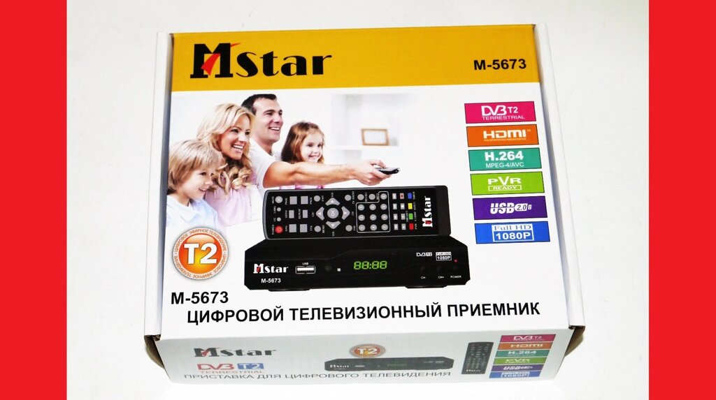 Mstar M-5673 Зовнішній тюнер DVB-T2 USB+HDMI від компанії АВТОСТИЛЬ - фото 1