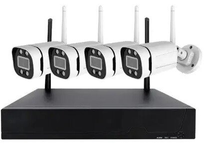 Набір відеоспостереження DVR Wi-Fi KIT HD720 4-канальний TS-8824C-4CH БЕСПРОВОТНИЙ від компанії АВТОСТИЛЬ - фото 1