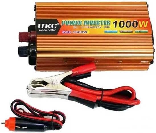 Перетворювач напруги (інвертор) 12-220V UKC 1000W gold від компанії АВТОСТИЛЬ - фото 1