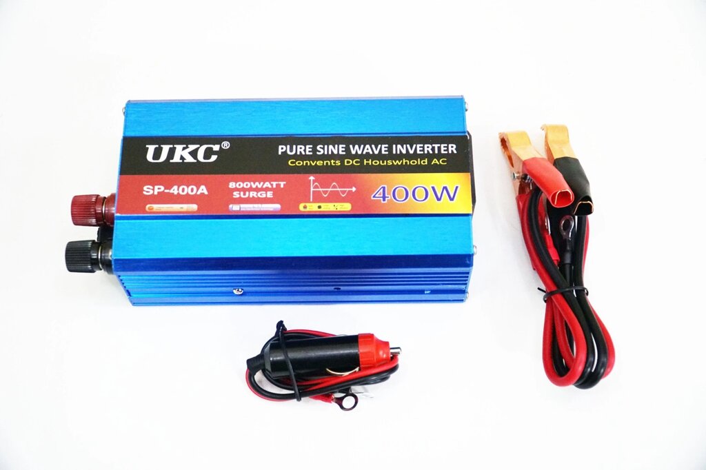 Перетворювач напруги інвертор UKC 12 - 220V 400W - чиста синусоїда від компанії АВТОСТИЛЬ - фото 1