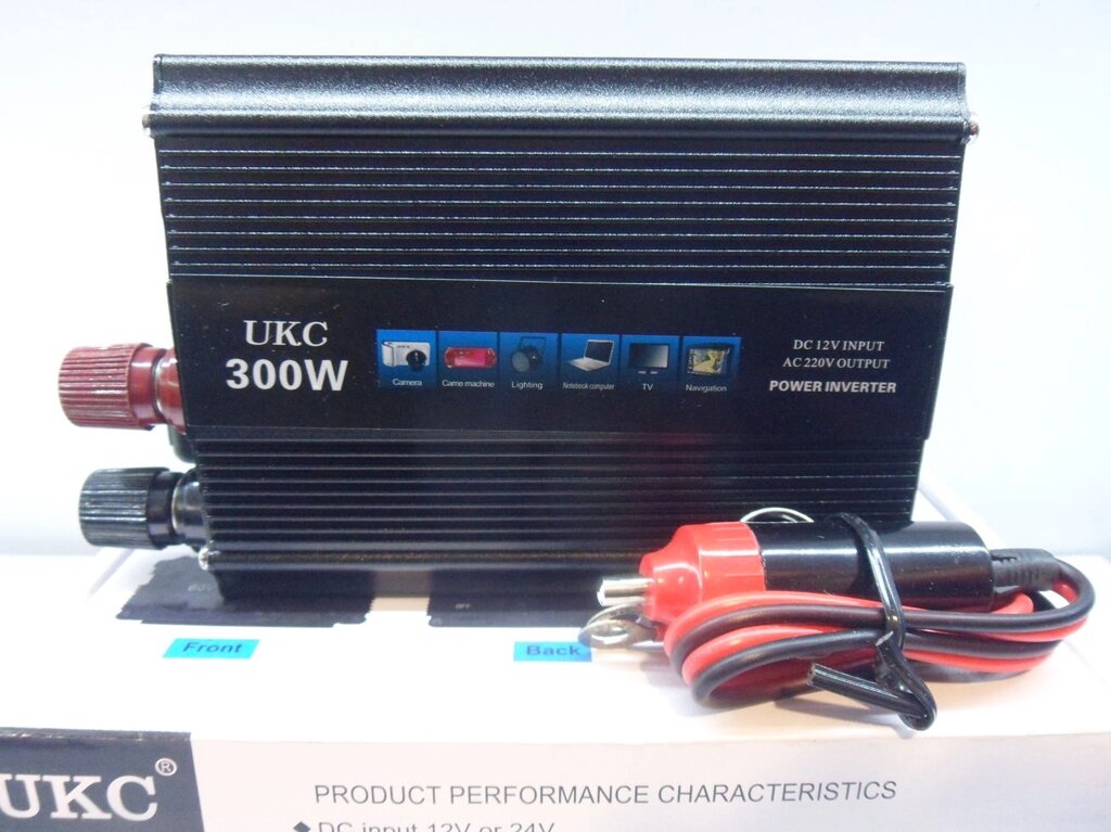 Перетворювач напруги (інвертор) UKC з 12 на 220volt 300w від компанії АВТОСТИЛЬ - фото 1