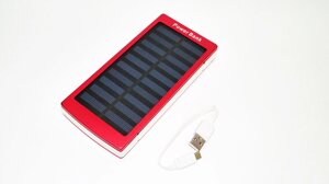 Power Bank Solar 30000 mAh c сонячною батареєю Big Червоний