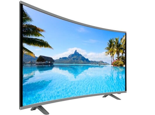 LCD LED телевізор JPE 32 &quot;вигнутий HD екран T2, USB, HDMI, VGA новинка - фото