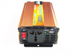 Перетворювач напруги (інвертор) 12-220V UKC 1000W gold