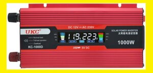 Перетворювач струму AC / DC UKC 1000W KC-1000D з LCD дисплеєм