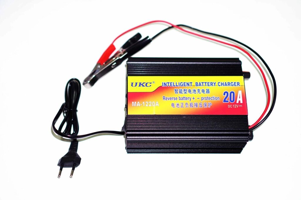Зарядний пристрій для автомобіля 12 вольт 20 ампер, UKC Battery Charger 20A - вибрати