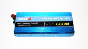 Перетворювач напруги інвертор Powerone 12 - 220V 600W - чиста синусоїда