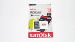 Картка пам'яті microSDHC UHS-I 16GB Class 10