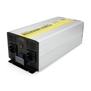 Інвертор напруги RITAR RSC-5000, 12V/220V, 5000W з правільною синусоїдою, 2xShuko, 1xUSB, клемні дроти, клемні колодки,