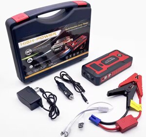 Car jump starter LCD 20000 mAh Power Bank зарядно-пусковий пристрій для машини 4xUSB+Фонарик