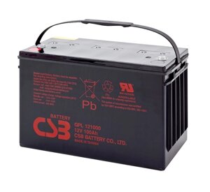 Акумуляторна батарея CSB GPL121000, 12V 100Ah (343х168х215 (220) Q1/20 (ТАЙВАНЬ))