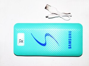 Power Bank Зарядний 30000 mAh Зовнішній акумулятор 3xUSB Блакитний