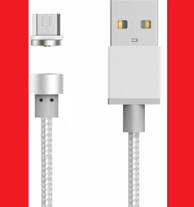 Магнітний кабель USB - microUSB