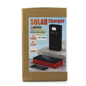 Power bank UKC Solar 20000 Mah Зовнішній акумулятор з сонячною панеллю