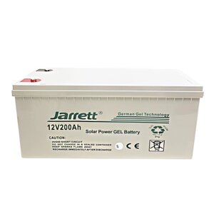 Акумулятор гелевий 200 Ah 12 V Jarrett GEL Battery (гелевий акумулятор 200 амперів)