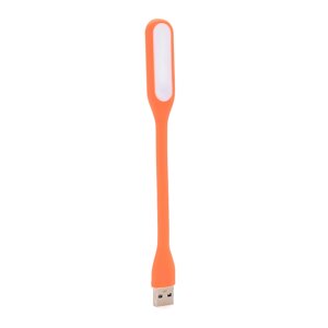 Ліхтарик гнучкий LED USB, Orange, OEM