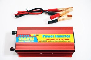 Перетворювач (інвертор) 12 V-220 V 1500 W Red