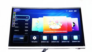 LCD LED Телевізор .JPE 32" Вигнутий Smart TV, WiFi, 1Gb Ram, Rom 4Gb, T2, USB/SD, HDMI, VGA, Android 4.4