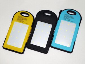 Solar Power Bank Портативная батарея 20000 mAh + LED