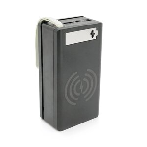 Power bank Voltronic C12-PD-QI під 12х18650, Wireless charger, Digital display, Output: 22.5W, Micro-USB, Type-C,