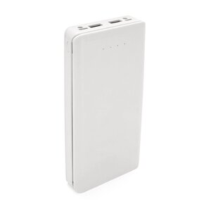 Power bank Voltronic W8 під 8х18650, Flashlight, Output: 5V-2A, Micro-USB, Type-C, ABS, PVC, White, BOX