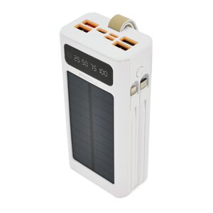 Powerbank ACL PW-90 30000mah, SOLAR, typec + lighting, WHITE, box