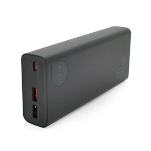 PowerBank Baseus Adaman2 Digital Display Fast Charge 20000mAh 30W, 2*USB+Type-C, Black, Q20