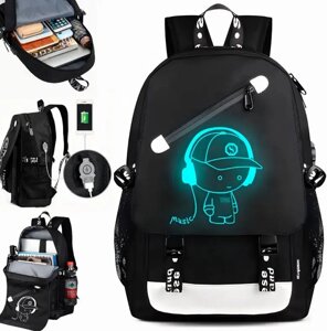 Рюкзак зі світним малюнком Music з USB