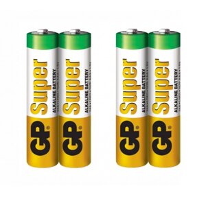 Лужні батареї GP Super Alkaline AAA 1.5V 24A-U4 4 шт