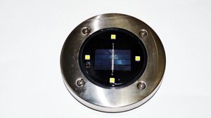 Solar Ligth at garden Вуличний світильник на сонячній батареї 4 Led 5 W Disk Lights
