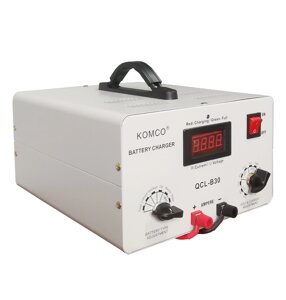 Зарядний пристрій для акумуляторів QCL-B30, AGM/LiFePO4, output:48V, 5А-40А, крокодили, 290x247x157mm