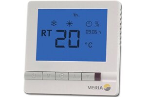 Програмований термостат для теплої підлоги Veria Control T45 з датчиком температури підлоги