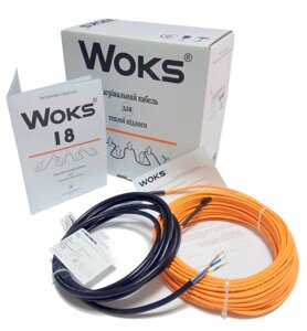 Woks-18 2650 Вт (14,7-18,4 м2) двожильна тепла підлога під плитку Woks нагрівальний кабель Woks-18