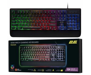 2E Gaming Клавіатура ігрова KG325 LED USB Black Ukr