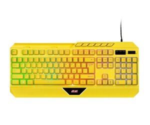 2E Gaming Клавіатура мембранна KG315 110key, USB-A, EN/UA, RGB, жовтий