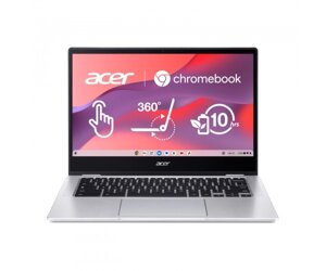 Acer ноутбук chromebook spin CP314-1HN 14 FHD IPS, intel C N4500, 8GB, F128GB, UMA, chromeos, сріблястий