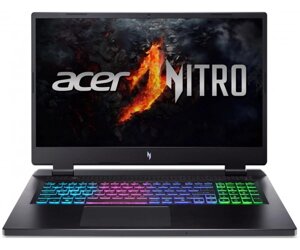 Acer ноутбук nitro 17 AN17-42 17.3 FHD IPS, AMD R7-8845HS, 32GB, F1tb, NVD4060-8, lin, чорний