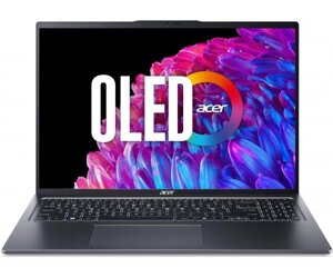 Acer ноутбук swift go 16 SFG16-72 16 3.2K OLED, intel U5-125H, 16GB, F512GB, UMA, lin, сірий