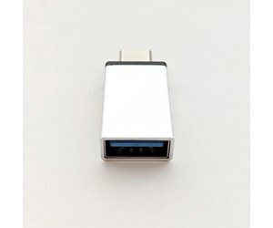 Адаптер OTG type-C to USB-A silver OEM