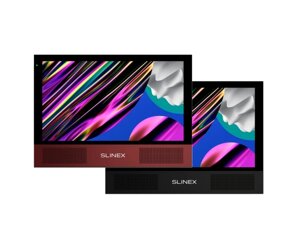 AHD відеодомофон Slinex Sonik 10 (black/red), 10” сенсорний IPS екран, запис руху, слот microSD, 24817721 мм