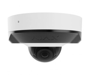 Ajax IP-Камера дротова DomeCam Mini, 5мп, 2.8мм, Poe, True WDR, IP 65, ІЧ 30м, аудіо, кут огляду 100° до 110°міні