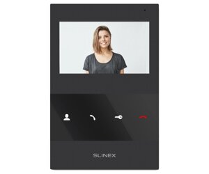 Аналоговий відеодомофон Slinex SQ-04M (black), 4,3” кольоровий екран TFT, слот microSD, 11917521 мм