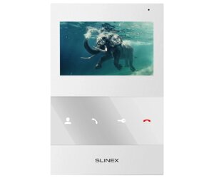 Аналоговий відеодомофон Slinex SQ-04M (white), 4,3” кольоровий екран TFT, слот microSD, 11917521 мм