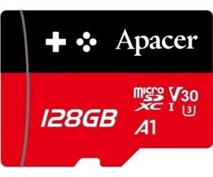 Apacer карта памяті 128GB 64GB C10 UHS-I U3 A1 R100/W80MB/s