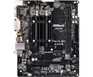 Asrock J4025M (intel dual-core 2.9ghz, 2xddr4, D-sub, HDMI, dvі-D, 1+2 pcie, 2xsataiii, matx)