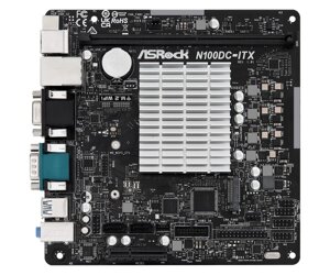 Asrock материнська плата N100DC-ITX intel quad core N100 (up to 3.4ghz) 1xddr4 M. 2 HDMI mitx