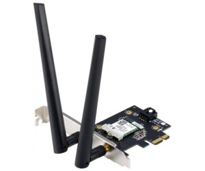 ASUS wifi-адаптер PCE-AX1800 bluetooth 5.2 PCI express WPA3 MU-MIMO OFDMA