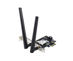 ASUS wifi-адаптер PCE-AXE5400 bluetooth 5.2 PCI express WPA3 OFDMA MU-MIMO